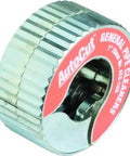 AutoCut 1/2 Inch Copper Tubing Cutter with hardened steel cutting wheels and spring loaded wheel, visible close-up view