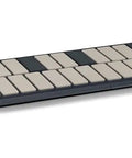 Malletstation EM Pro 2.0 Octave Control Module for mallet players with removable gap caps, charcoal finish, expanded layout view.