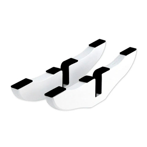 Wooden Support Feet For 360-Degree Configurable Pet Gate, White, A Pair, Plywood Feet For 0.75 Inch Gate Thickness, Sturdy, Wear-Resistant