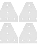 4 Pack T Shape Joining Plate for Aluminum Extrusion Frames, 5 Hole Heavy Duty Corner Bracket, CNC Machined Aluminum Alloy Connector