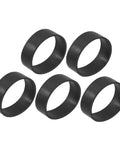 Five black diving fixing bands 1.25in elastic rubber straps for secure backplate and waist belt in sidemount setup
