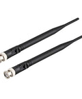 UHF Wireless Microphone Antenna 400MHz To 960MHz 3dBi Gain BNC Male Connector 2 Pack for wireless mic receiver systems