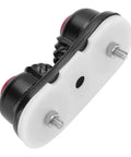 Aluminum Cam Cleat For Boats And Canoes No Fuss Quick Entry Rope Cleat with low-wear ball bearing for 4 to 6 mm rope, underside view