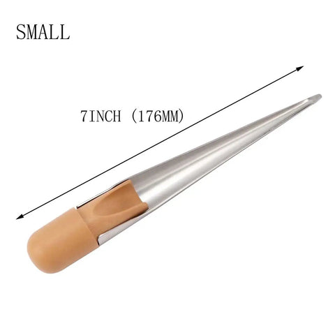 Stainless Steel Rope Splicing Fid With Wood Handle For One Eighth To One Half Inch One Half To One Inch And One Inch Plus Rope Diameters Small