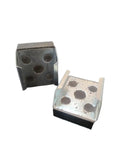 Close-up of wear-resistant friction pads for Vertical And Horizontal Pneumatic Disc Brake Chuck Slitting Machine with high durability.