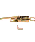 Beefy Heavy Duty Truck Trailer Gate Latch With Spring Toggle Clamp Adjustable Metal Pull Latch features yellow base plate