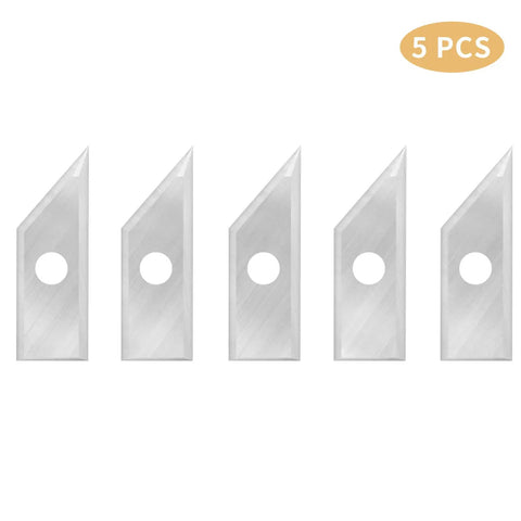60 Degree Carbide Inserts For 1/4 Inch Shank Router Bit, V Groove Replacement Inserts, Tungsten Carbide, 5 Pack Set in a row