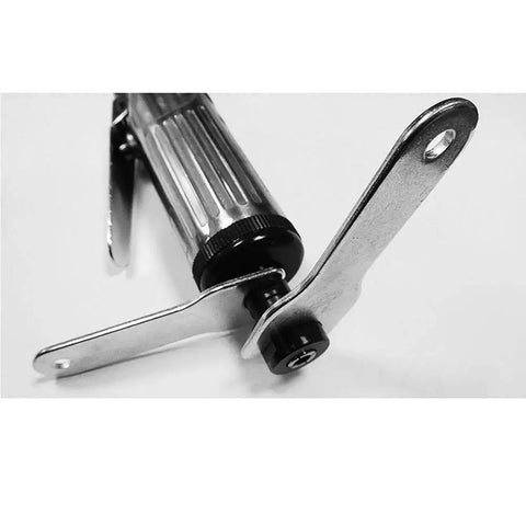 Heavy Hitter Mini Air Die Grinder Delivering Killer 25000 Rpm Punch with metal housing and adjustable attachment for precision work.