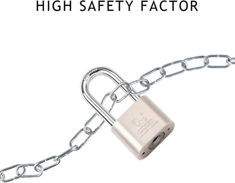 Two Pack 40mm Padlocks With Keys, Long Shackle Indoor Outdoor Use, Lock For Home Garage Shed, Includes Four Keys Per Lock, Separate Keys, Durable Weatherproof Steel