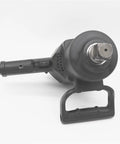 Heavy Duty Pneumatic Hammer Wrench That Knocks Loose Stuck Hardware Like Butter Delivers Raw 2800 Nm Of Twisting Power For Three Quarter And One Inch Socket Drives, black design, side view.