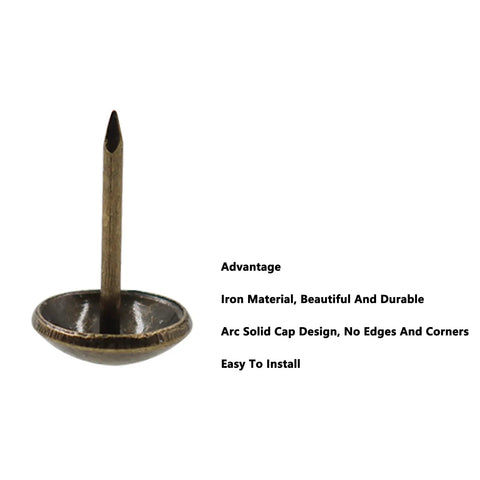 Badass Upholstery Tacks Featuring Long Shank Design Slick Matte Iron Coating Reliable Round Head Thumb Nails For Vintage Furniture Repair And Weekend Workshop Crafts Straight Fire Quality Every Maker Craves