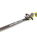 Badass 18 Volt Cordless Hedge Trimmer Rocking Long Dual Steel Blades For Quick Yard Cleanup And Precision Bush Snipping Outdoor Power Tool Body Only Set with dual steel blades and ergonomic handle.