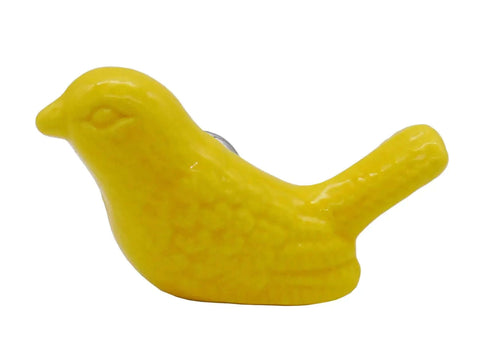 6 Piece Vintage Style Cup Pull Bars With Striking Bird Motif Decor To Spruce Up Dressers And Cabinets In A Flash yellow bird drawer handle