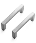 Solid Durable 20 Pack Slim 3 Inch Center To Center Square Bar Drawer Handles In Brushed Nickel For Kitchen Cabinets And Drawers Modern Cabinet Pulls Hardware