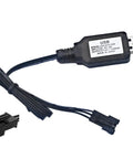 USB Li Ion Battery Charger For 7.4V RC Toys, 1000mAh, 5V 2A Input, SM-3P Plug Cable with 30 Inch USB Charger Lead and connector
