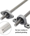 Hot T8 Lead Screw Kit For 3D Printer Mods Featuring Stainless Steel And Brass, Includes KFL08 Nut Bearings, Vertical Horizontal Setup