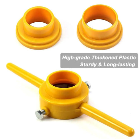 PVC Pipe Threader Kit For Quick No Fuss Threading Six Piece Tool Set With 1/2 Inch 3/4 Inch And 1 Inch NPT Die Sets Manual Hand Tool For PVC Plumbing And Pipe Threading Projects