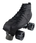 Black roller skate with PU Leather Roller Skate Toe Guards For Derby And Figure Skates Quad Toe Cap Protectors 4 Pack In Shiny Pink