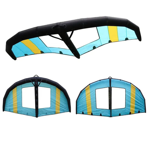 Inflatable Surf Wing For Kitesurfing 5m2 Training Wing With Window And Repair Kit Handheld Wind Wing For Beginner Adults