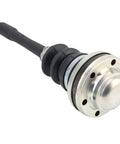 Close-up of Front Axle Shaft For Porsche 911 2005 To 2013 Heavy Duty Steel Build showing joint and rubber boot.