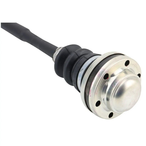 Close-up of Front Axle Shaft For Porsche 911 2005 To 2013 Heavy Duty Steel Build showing joint and rubber boot.