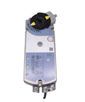 Rock Solid Rotary Air Damper Actuator Delivering Smooth Three Position Switching And Totally No Sweat Install For Heavy Duty HVAC Ventilation Controllers Running AC 24V Or 230V side view with dial for easy control