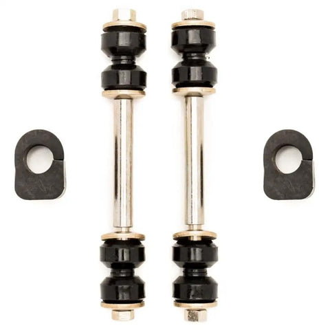 Heavy Duty Front Tie Rod End Fits Chevy Bel Air Biscayne Impala 58 To 60 with black and silver rods and connectors.