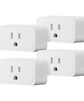 Alexa Compatible Smart Plug 4 Pack With Remote App Control And Voice Commands Schedule Timers No Hub Needed 2.4 GHz Wi Fi Compact