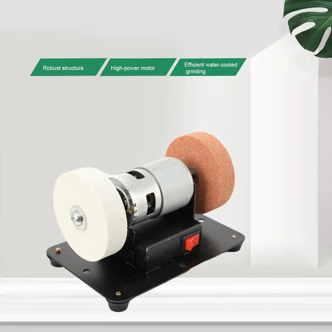 Mini Bench Grinder 96W, 7 Speed Adjustable Electric Tool With 3000 To 6000 Rpm Range Forward Reverse Switch and smooth operator design.