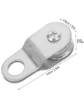 12 Pack Rope Pulley Block With Swivel Bearing For 6 Millimeter Rope And Cable Aluminum Coated Zinc Wear Resistant Wheel Heavy Duty Utility Lift Pulley For Home Diy Projects And Load Handling, 6.6cm