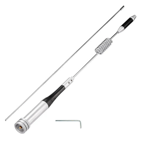 Beefed-Up Dual Band Ham Radio Car Antenna For 136-174MHz And 400-470MHz, 50W Max, 29.5 Inch Long with PL259 Connector and Allen Key