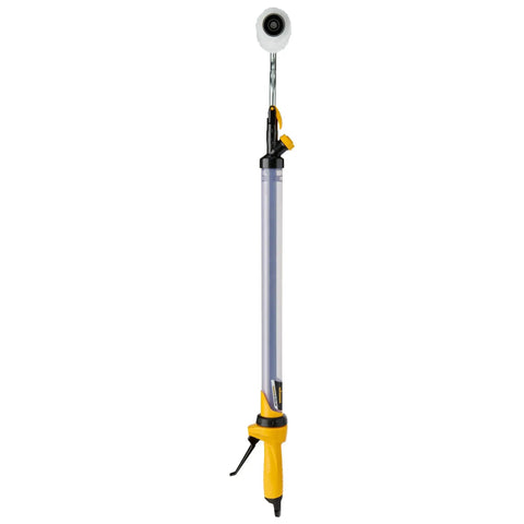 EZ Roller With Long Reach Handle Holds 22 Oz In The Handle Inner Fed Paint Roller displayed vertically on a white background