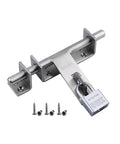 Bulletproof Stainless Steel Sliding Bolt Door Latch No Fuss Interior Exterior Barn Gate Security Slide Lock With Quick Auto Return Action For Cupboards And Outdoors with screws