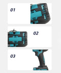 Heavy Duty 1000Nm Electric Brushless Shock Torque Wrench For Cars with ergonomic grip and LED light features.