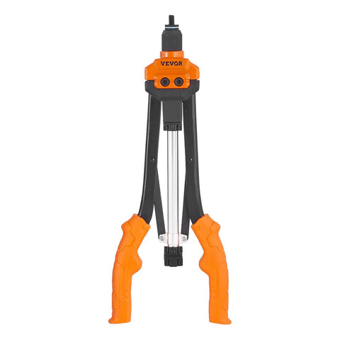 Front view of Rivet Nut Tool Kit 16 Inch With 13 Metric And SAE Mandrels, 186 Pcs Rivet Nuts, Semi Auto De Riveting, Long Handle.
