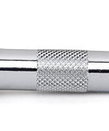 Four Piece Three Eighths Inch Drive Extension Set, polished chrome knurled grip, 1-1/2 inch extension tool shown.
