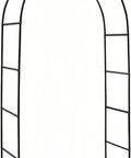 Two Form Outdoor Garden Arch Trellis Made From Sturdy Steel For Climbing Plants Great For Weddings And Yard Decor Weather Resistant No Fuss Setup Black 94 Inch Tall And 55 Inch Wide Or 96 Inch Wide To Fit Any Space