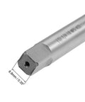 1/4-18 NPS Pipe Tap With 4 Straight Flutes, High Speed Steel Threading Tool For Fast Metal Tapping, end view showing tip design