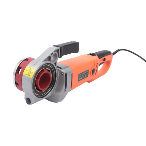 Top Shelf 2300W Electric Pipe Threader Machine Kit With Six Durable Dies Portable Handheld Power Threading Tool for Galvanized Steel and Iron Pipes.