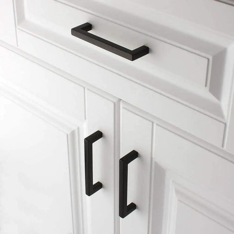 Premium Matte Black Cabinet Pulls And Drawer Handles 10 Pack Solid Metal Hardware For Kitchen And Bath Cabinets Heavy Duty Square Bar Knobs Snag These Bad Boys For A Total Kitchen Glow Up That Really Goes Hard