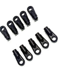 10 Pcs 2.5mm Linkage Rod Ball Links For Trex 550 600 700 RC Helicopters Replacement Parts Kit With 4.9 To 5.0 Mm Ball Size For Precise Control Durable Build And Easy Fit For Hobby Flyers, black plastic RC helicopter ball links