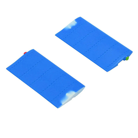 Blue Protective Side Panels Set For RC Bell 206 Helicopter C138 Lightweight High Strength Plastic Replacement Wings