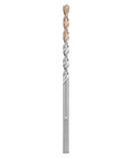 Three Eighths Inch By Six Inch Carbide Hammer Drill Bit With Rock Carbide Tip Four Flute Design For Fast Drilling Three Flats On Shank
