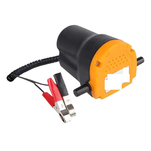 Heavy-Duty 12 Volt Electric Oil Pump Sucker For Car Boat Motorbike Fluid Drain And Fuel Transfer with alligator clips.
