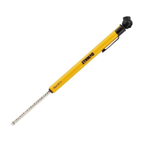 Low Pressure Pencil Tire Gauge 0-20 PSI For Turf Equipment ATVs And UTVs, Compact Handheld Tool With Quick Readout
