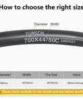 How to choose Heavy Duty 700C Bike Inner Tubes 44C To 50C AV48 Schrader Valve 2 Pack size guide and details