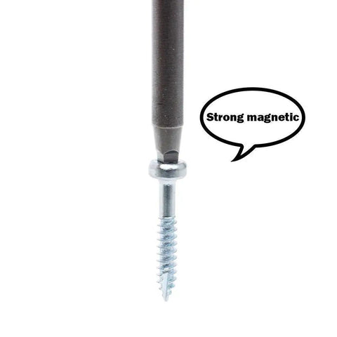 No.2 square bit with strong magnetic hold, part of Three Pack Number Two Square Driver Bit Set With Three Lengths Two Inch Four Inch Six Inch For Pocket Hole Jig Systems Woodworking Joinery Tool Kit Great For Tight Spots And Everyday Projects.