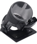 Kickass Adjustable Aluminum Router Base For Woodworking Crews Clean Edge Profiling And Precision Bevel Cuts close-up view of mounting bracket.