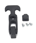 Flexible Rubber T Handle Hasp Draw Latch Kit For Cars, Trucks, Tool Boxes, Golf Carts, and Hood Latches with bolts and base plate