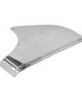Slick Chrome Side Mirror Lower Cover For Tesla Model S 2014 Through 2021, shiny chrome mirror base cover, driver side replacement.